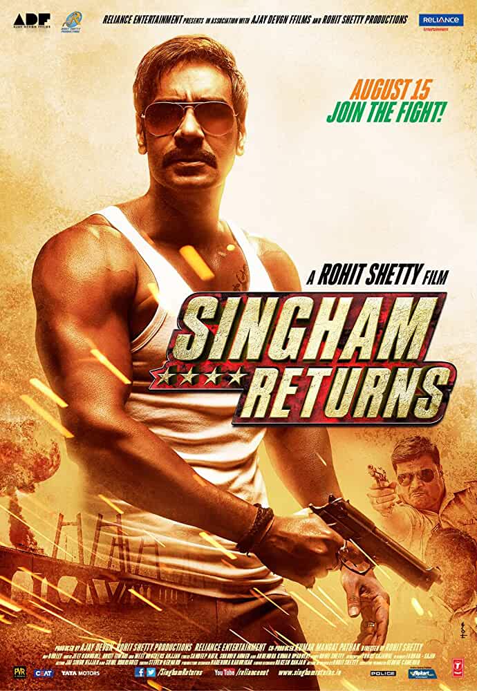 Singham Returns 2014 Movies Watch on Disney + HotStar